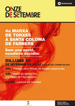 Cartell Santa Coloma 2012